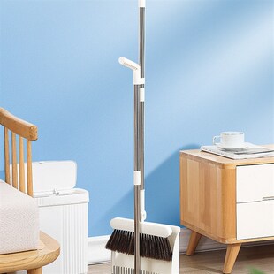 【简简风百货】折叠站立式扫把簸箕组合H家用网红软毛扫地角度旋