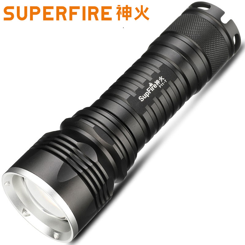 Supfire神火F11/F11-T强光手电筒充电led超亮L2聚光26650远射调焦