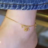 2025年新款 潮铃铛脚链新中式 小众设计感足链轻奢高级感不掉色配饰