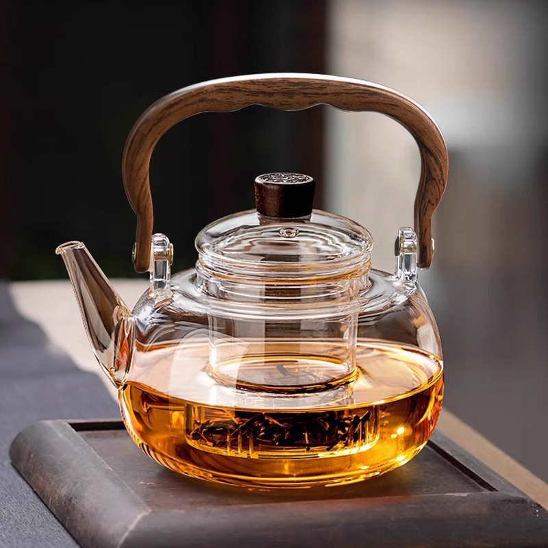 新款煮玻璃烧水壶专用泡茶耐高温懒人上班族泡茶茶具喝茶器具