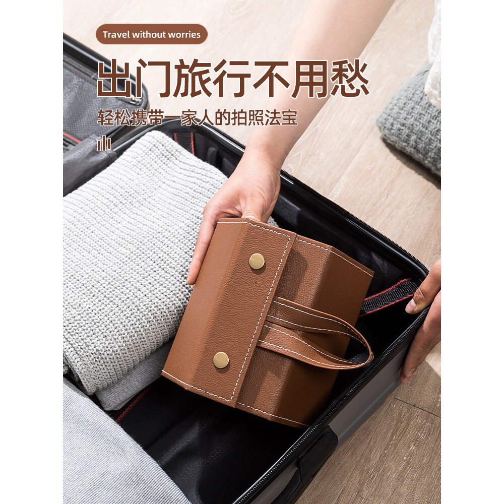 眼镜收纳盒多格大容量便携式皮质可折叠近视镜太阳镜墨镜盒收纳盒