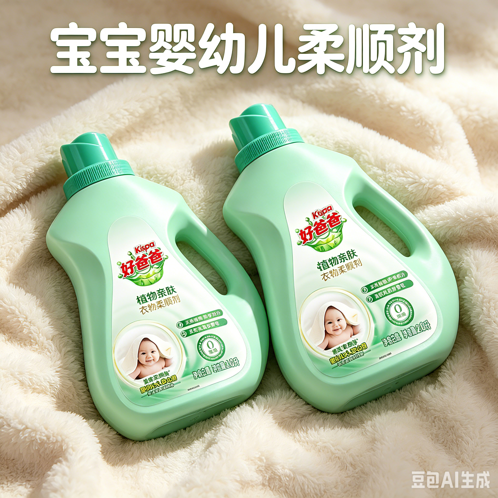 立白好爸爸衣物柔顺剂防静电柔软抗皱持久留香孕妇宝宝衣服护理液