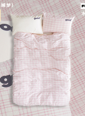 美好商店at home四件套{花间捕梦}100全棉家纺床品色织条纹