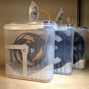 3D印表机PLA耗材干燥箱1KG料盘双层密封圈收纳盒4L米桶密封罐防潮