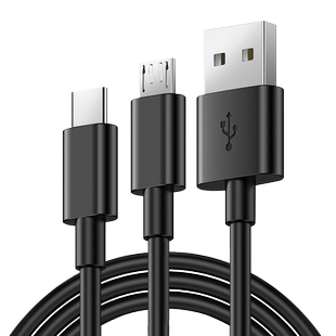 智能锁指纹锁充电线密码锁防盗人脸识别锁电子门感应锁智能锁电池专用充电器Micro/tpye-c扁口5V2A1A数据线