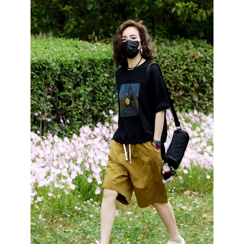 休闲两件套装女2025年夏季新款