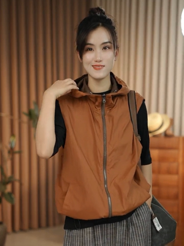 双面穿马甲女短款防晒2024