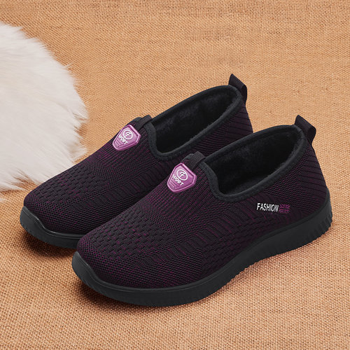 加绒保暖老北京棉鞋女软底防滑