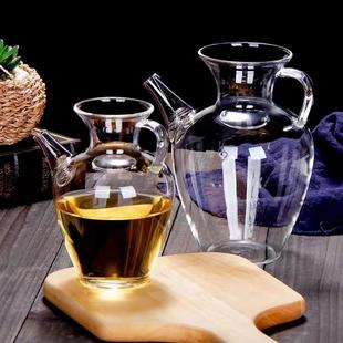 仿宋茶壶日式小枣执壶耐热茶具泡绿茶器透明小号醒酒壶玻璃壶单壶