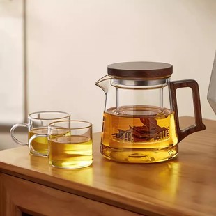 茶壶泡茶家用玻璃茶具泡茶杯耐热高温煮茶壶茶水分离壶可加热加厚