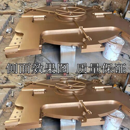 极速复古工业风创l意铁艺重金属立体船舵造型壁饰酒吧饭厅背景墙