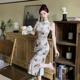 高端气质收腰修身 国风旗袍年轻款 O显瘦性感包臀连衣裙 新中式 新品