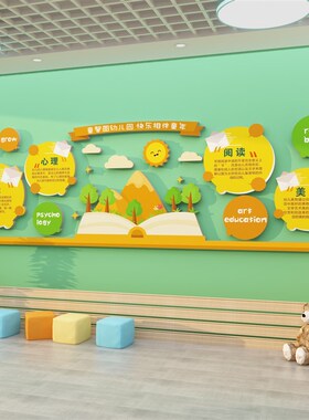 极速幼儿c园墙壁面装饰环创主题材料大厅走廊过道贴半成品布置材
