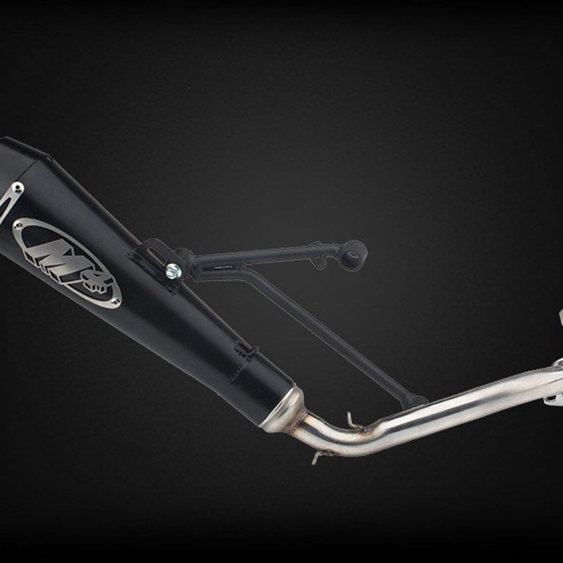 极速适用新品摩托车配件改装M4排气管仿G福喜鬼火雅马哈RSZ100排