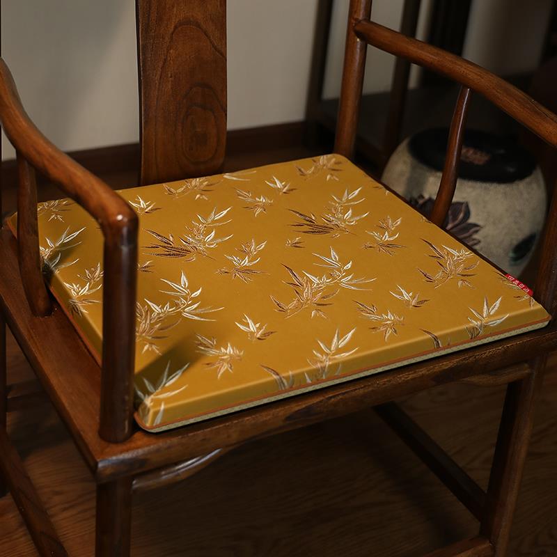 新品高端绒布刺绣椅n垫中式实木椅子坐垫圈椅垫茶椅垫太师椅垫冬图片