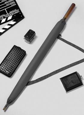 极速男女直杆长柄雨伞实木柄自动z商务简约双人超大加固防风黑色1