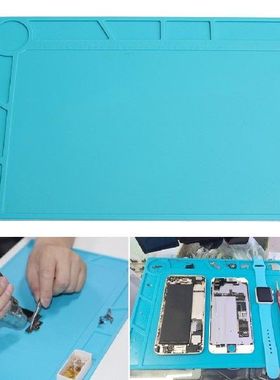 极速1pcs New 34*23cm Heat Insulation Pad Silicone Des.k Mat