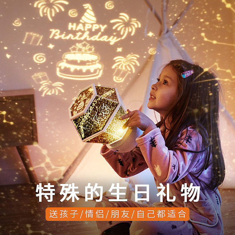 新品星空投影灯房间卧室顶满天星星光生日求婚场景布置.装饰氛围图片