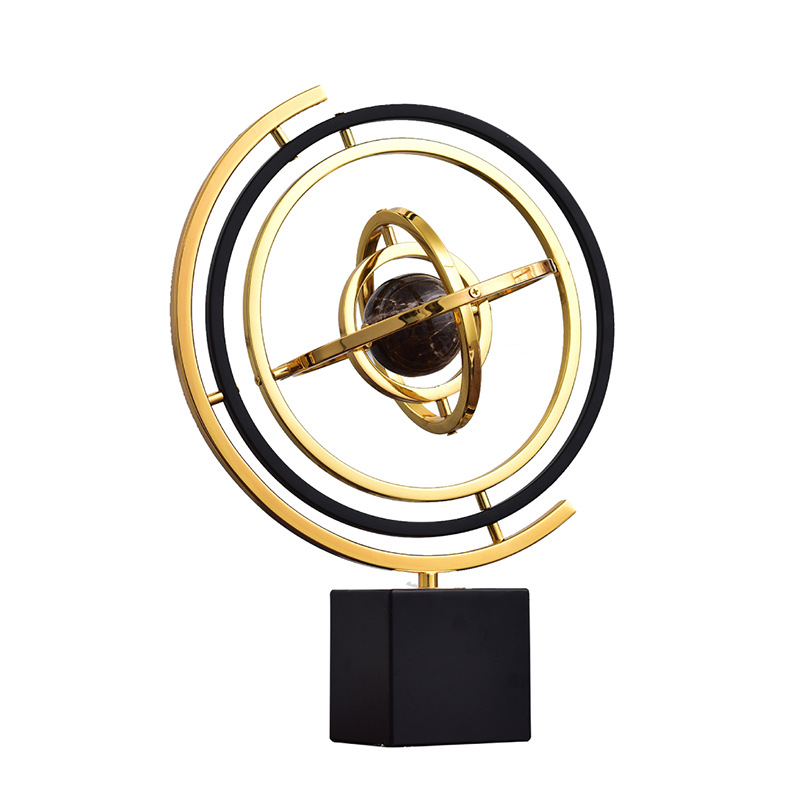 极速欧式办公地球仪摆件样板房A书房书桌客厅电视柜轻奢软装饰品