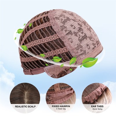 极速Long Wavy Synthetic Wigs yBangs Fiber Daily Party Hair W