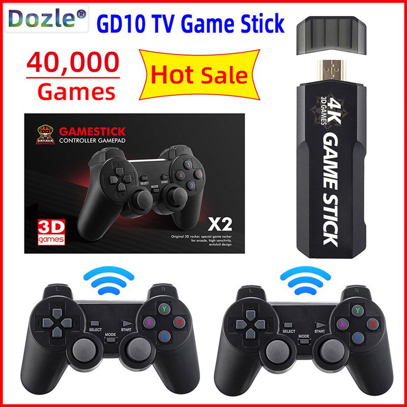 极速GD10 Gameh Stick 4K  New Retro 4K Video Game Console 2.4