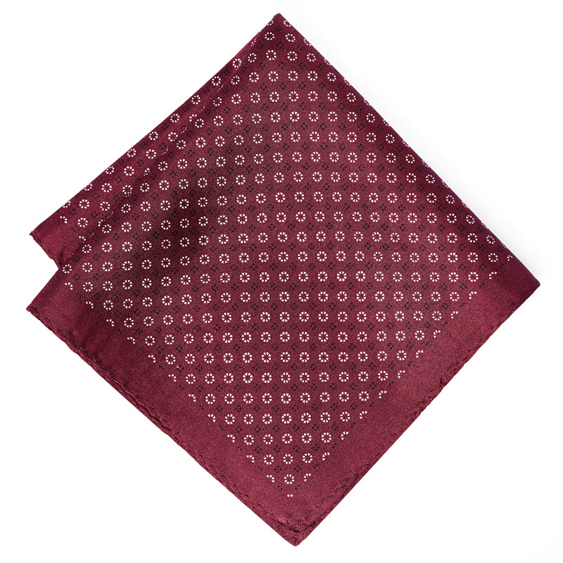 诺斯马丁西服西装真丝口袋巾男商务正装红色婚礼小方巾丝巾25*25