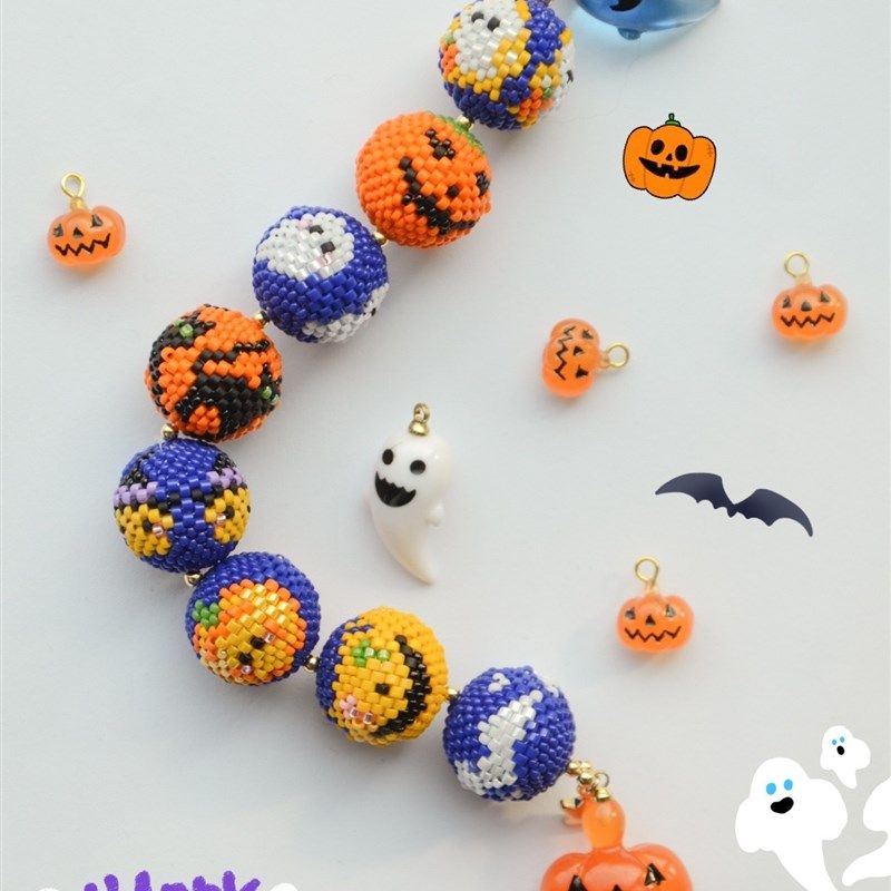 万圣节主题暗黑可爱童趣礼物球球车挂包挂件耳饰串珠手工材料包,饰品/流行首饰/时尚饰品新,其他DIY饰品配件,淘宝优惠券,粉丝福利购,淘宝优惠卷