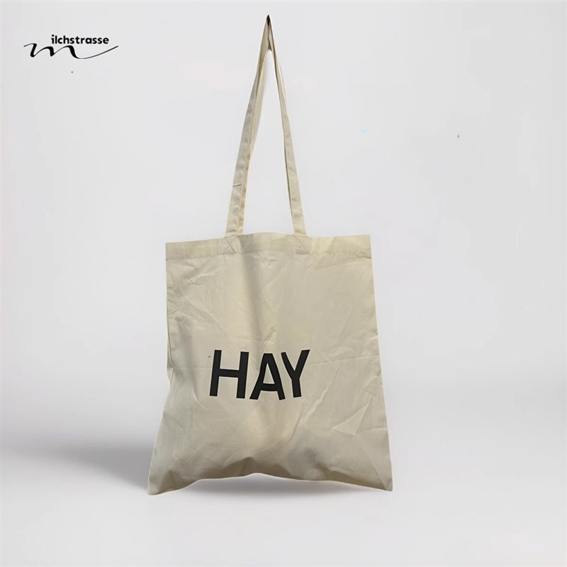 全棉夏季薄HAY大字母logo简单方便环保袋包包帆布包单肩包纯色包