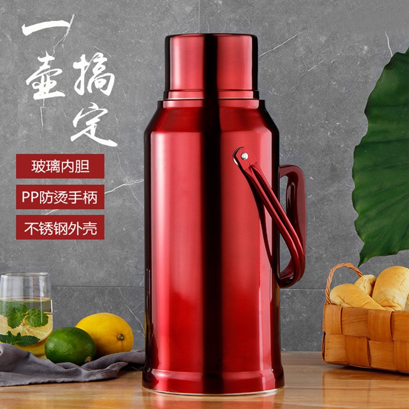 不锈钢热水壶鸭嘴暖壶暖瓶开水瓶家用5磅8磅大容量玻璃内胆