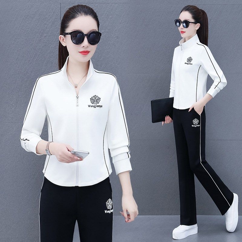 中年妈妈套装女春秋季2025新款洋气时尚宽松跑步服大码休闲两件套,女装/女士精品,休闲运动套装,淘宝优惠券,粉丝福利购,淘宝优惠卷