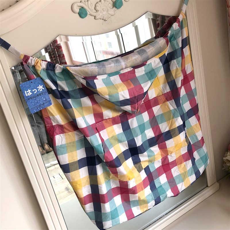 防水薄款 日单宝宝婴儿背带伴侣多用抱被推车被春秋披风彩格子