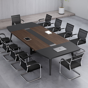 会议桌长桌办公室现代简约会议室桌子接待培训工作台长条桌椅组合