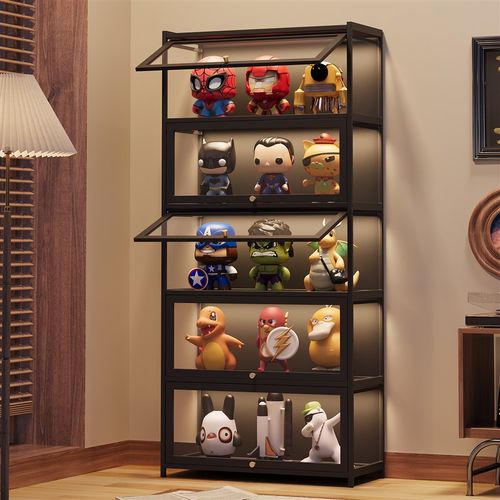 手办展示柜模型柜亚克力柜防尘收纳柜家用小摆件手办置物架