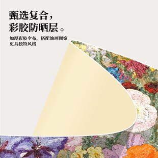 新中式雨伞16骨国风礼品伞晴雨两用伞手动广告高颜值伞三折伞雨伞