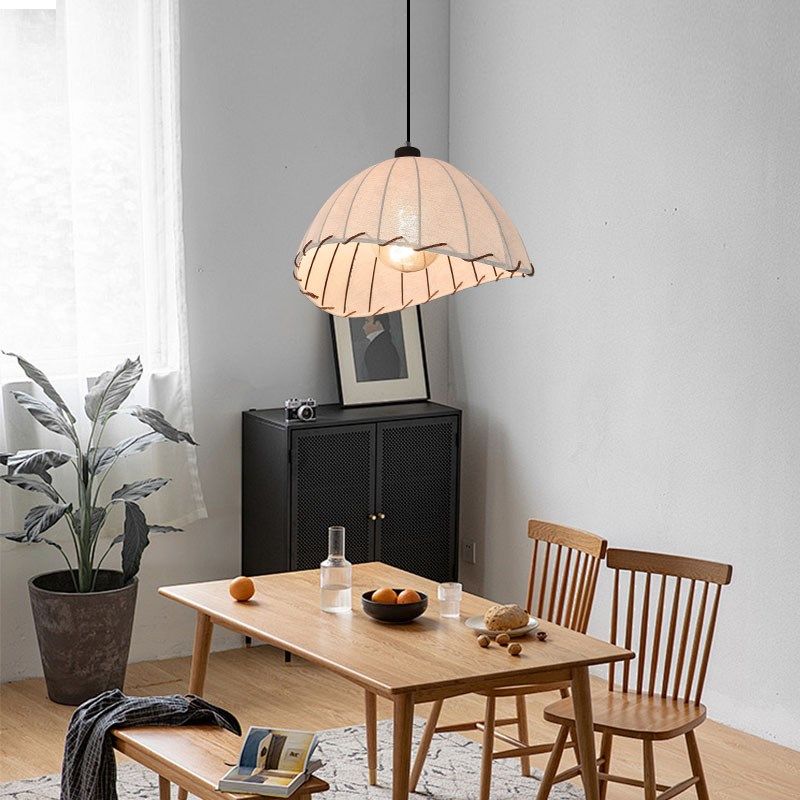 吊灯棉麻布艺侘寂中国风禅意北欧复古乡村极简日式茶室民宿餐厅灯,家装灯饰光源,餐厅吊灯,淘宝优惠券,粉丝福利购,淘宝优惠卷