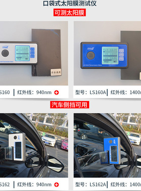 林上太阳膜仪LS160A/162/163A汽车玻璃隔热防爆膜检测仪