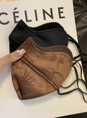 冬季加厚保暖加大口罩国风不蹭妆透气孔立体男防寒高颜值防寒女士