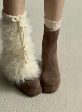 【又搭出了喜欢的感觉】袜套堆堆腿套JK辣妹小腿腿套秋冬加厚保暖