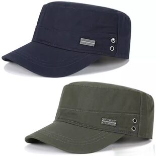 平顶帽男秋冬时尚休闲中老年帽子鸭舌帽爸爸爷爷男款户外棒球帽