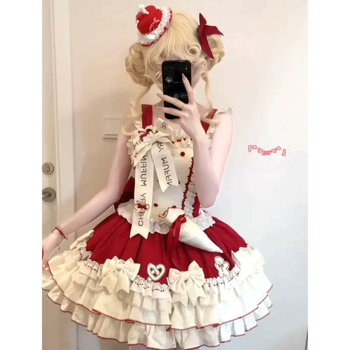 甜美奶油古早doll感洛丽塔公主裙
