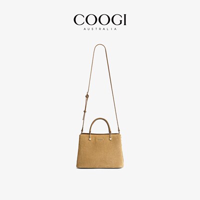 COOGI头层牛皮大容量托特包