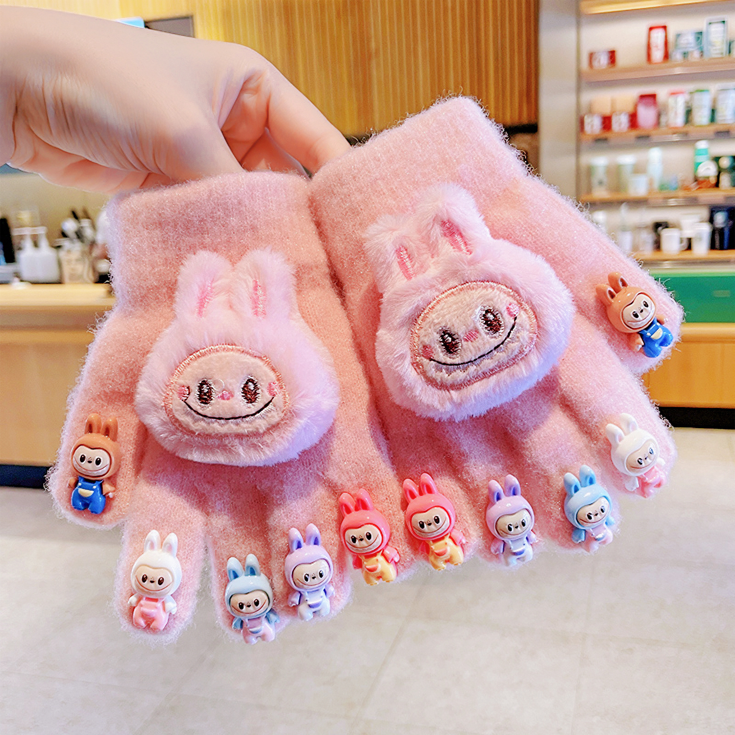 秋冬卡通儿童手套保暖防寒分指套