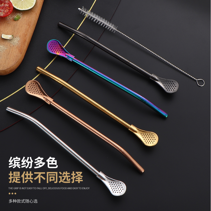 304不锈钢吸管茶漏可拆卸