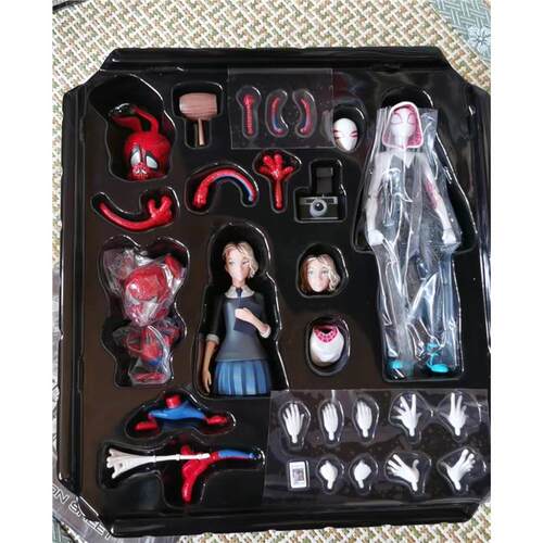 国产 漫威SHF蜘蛛侠平行宇宙2纵横宇宙 迈尔斯可动豪华版盒装手办