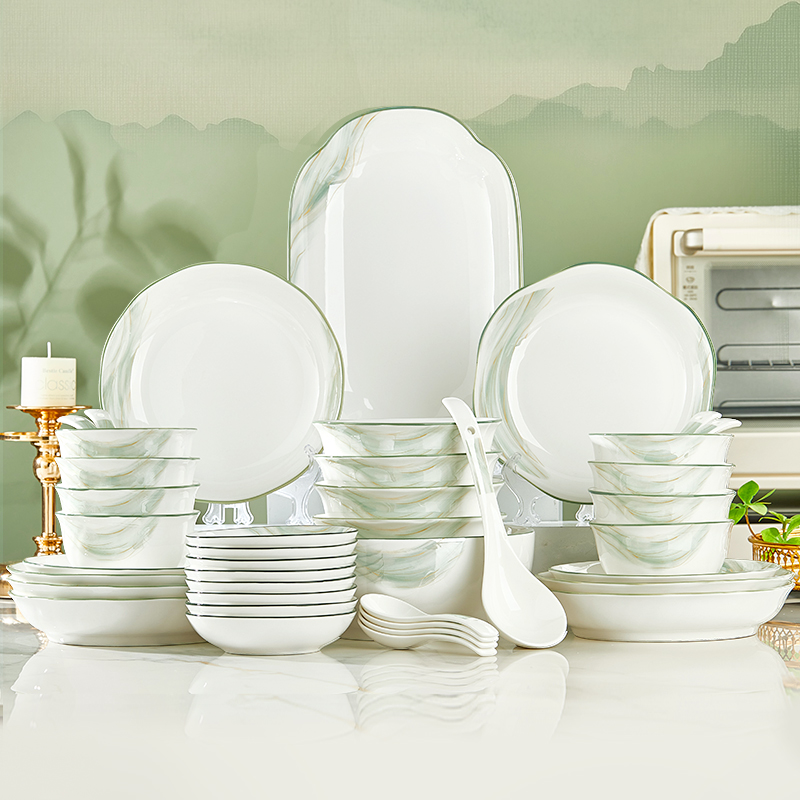 纬廷釉下彩陶瓷时尚家用饭碗