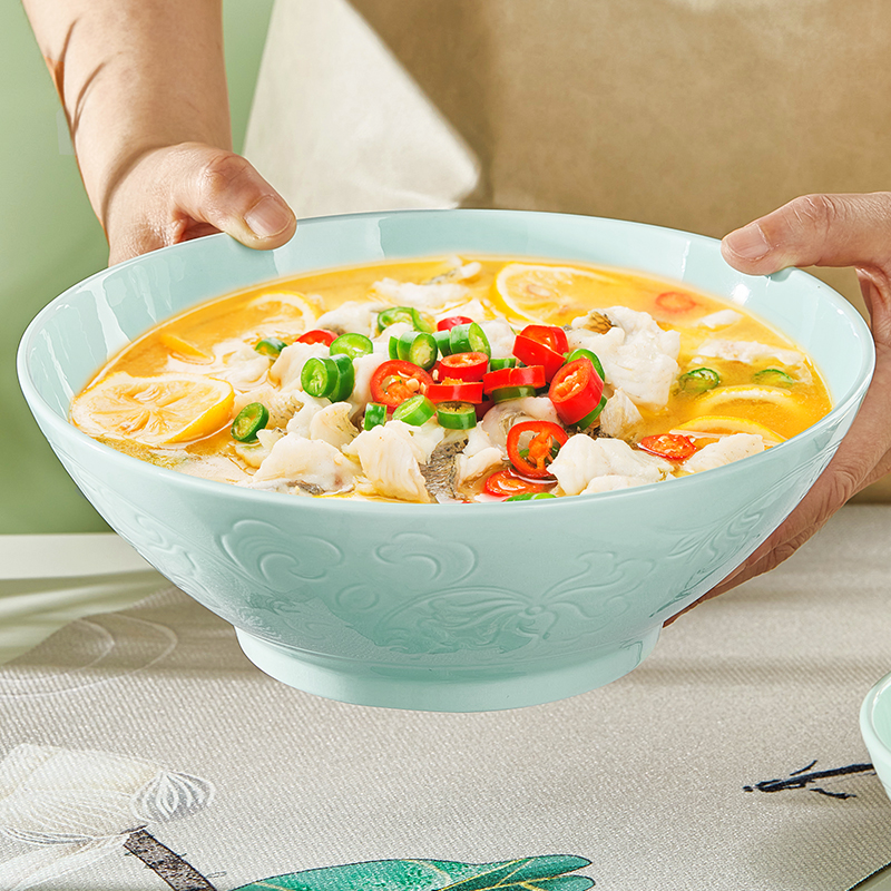 纬廷釉下彩骨瓷饭碗家用餐具