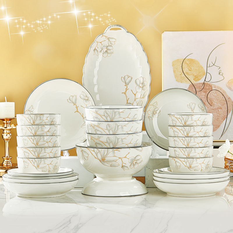 纬廷健康釉下彩陶瓷时尚家用饭碗