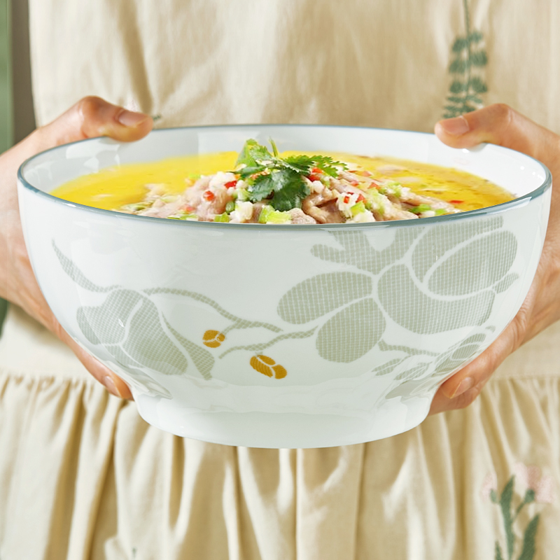 加厚陶瓷釉下彩餐具汤碗汤盆