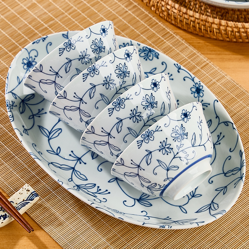 纬廷釉下彩陶瓷时尚家用饭碗