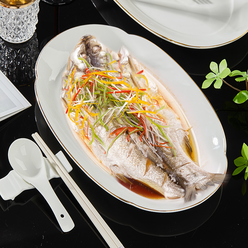 纬廷鱼盘加厚家用盘子